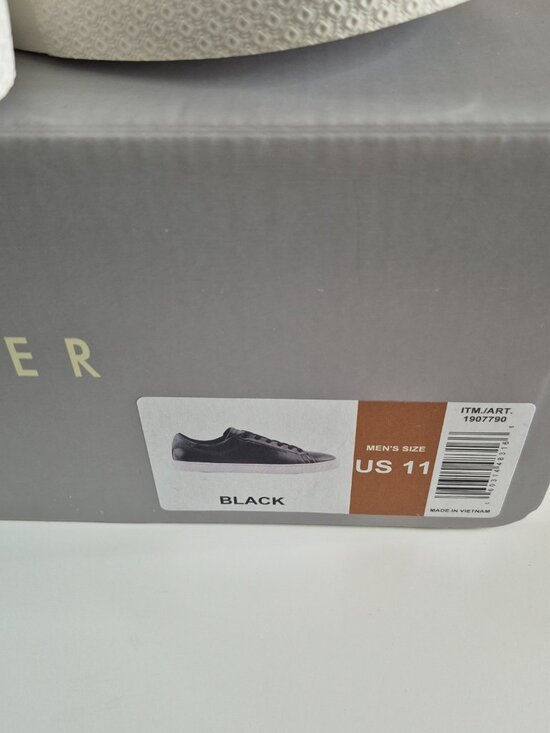 Ted Baker Men\'s Robberto Lace Up Black Leather Shoes, Size 11, New With Box main image 12